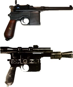 Mauser C-96 and Han Solo's DL-44 Heavy Blaster