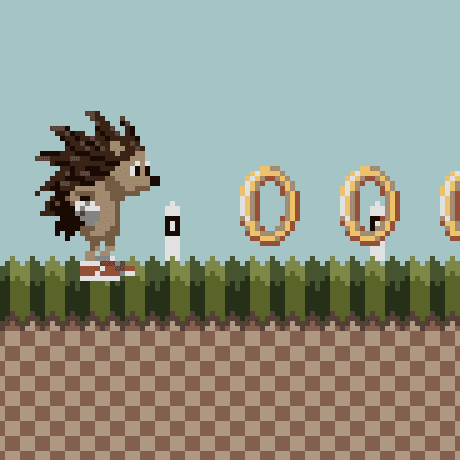 How a realistically sonic would look like in pixel